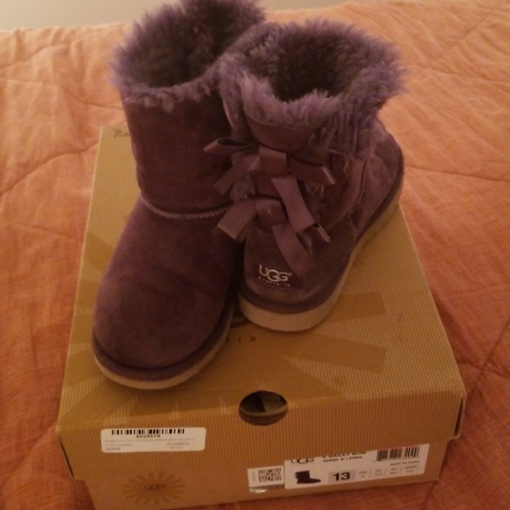 Purple Bailey Bow Boots